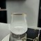 Edge Collections -12 Ounce-Gold-Elegant Stemless Plastic Wine Glasses for Any Occasion-12 pcs